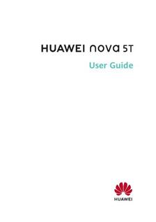 Huawei Nova 5T manual. Camera Instructions.